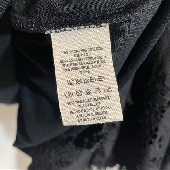 Free People Black Lace Sweetheart Witchy Dress L - Picture 9 of 11